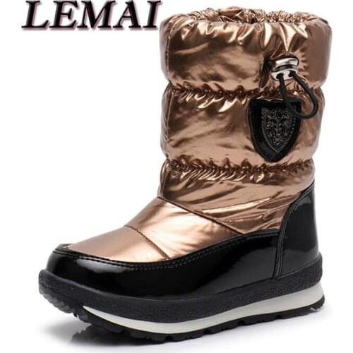 30% Real Wool Winter Warm Baby Shoes Waterproof Childrens Snow Boots -30 Degree Keep Warm Girls Boys Snow Boots Kids Shoes