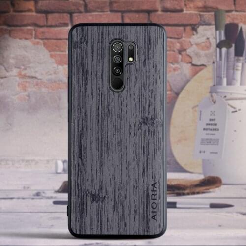 Case for Xiaomi Redmi 9 Prime Vintage design soft TPU Hard PC with PU leather skin 3in1 material coque fundas covers