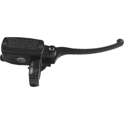 Black 1" Handlebar Right Brake Reservoir Master Cylinder Cruiser Chopper Custom