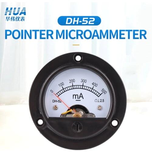 SO-52/DH-52 DC mA Anolog Ammter 1mA-500mA 1A2A3A5A10A15A20A 30A/75mV etc , Current meter. Factory direct sales