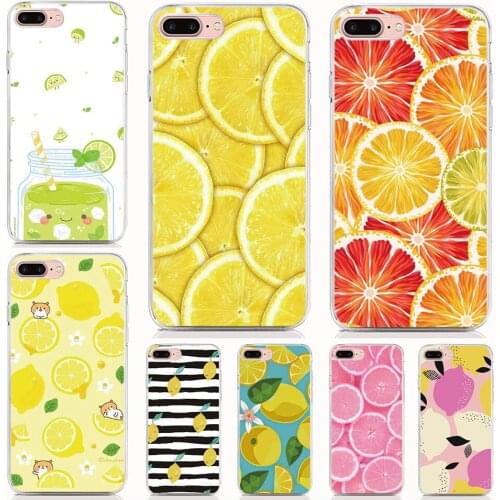 For Alcate 1 1X 1C 3C 3V 3X 5 5V Soft Tpu Silicone Case Print lemon Cover Protective Coque Shell Phone Cases