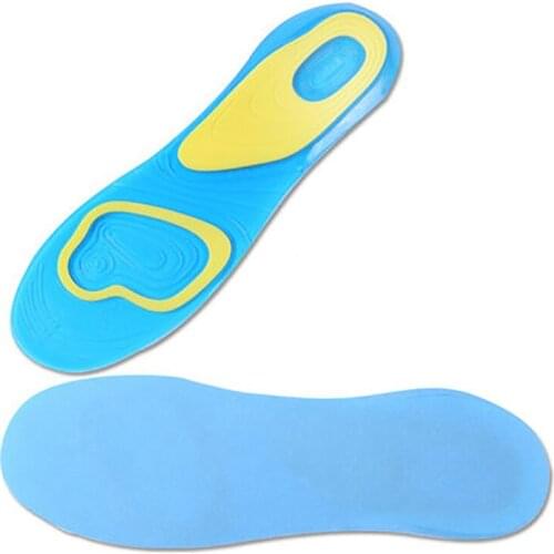 Home Type Sports Soft Silicone Gel Air Cushion Insole Hiking Running Shoe Insoles Pads Absorb Shock Footbed For Men Women