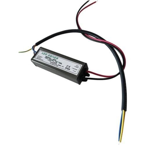Power Supply LED Dimmer Driver Transformer AC Input 85-265V to Output 18-36V(30Watt), Waterproof