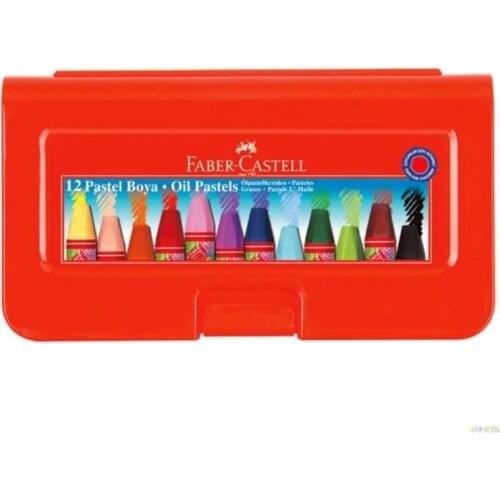FABER CASTELL PASTEL BOYA ALTIGEN 12 RENK (5281125112) KENDİ KORUMALI KUTUSUNDA 2021 HIGH QUALİTY BRIGHT COLOURS GOOD BRAND