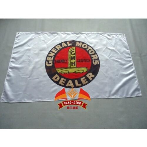 General motors dealer racing flag,90*150CM polyester general motors dealer banner
