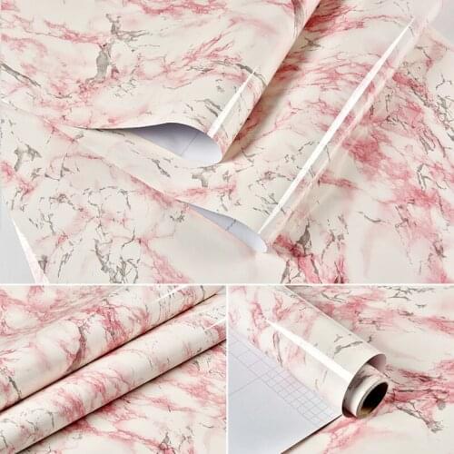 Classic Waterproof Marble Wallpapers DIY Contact Paper Wall Stickers PVC Self Adhesive Bathroom Kitchen Countertops Home Decors