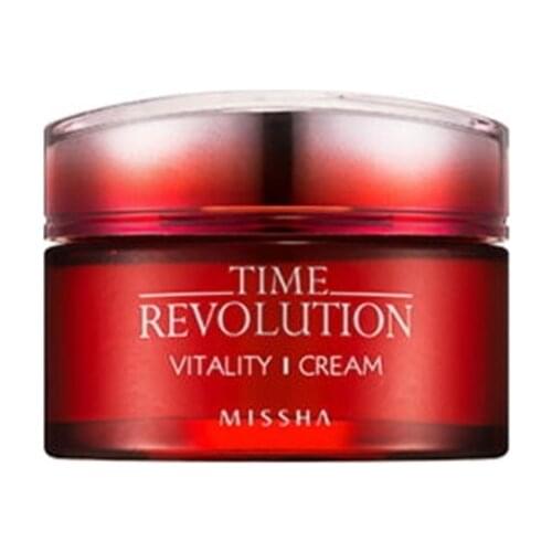 MISSHA Time Revolution Vitality Cream 50ml Firming Anti-Aging Remove Wrinkle Whitening Moisturizing Facial Skin Care Korean