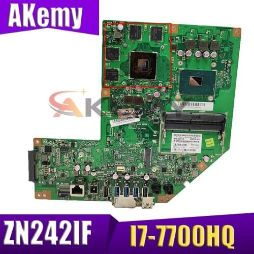 AKemy ZN242IF motherboard For ASUS All-in-one ZN242I ZN242IF ZN242 mainboard I7-7700HQ PM 90PT01Y0-R01000