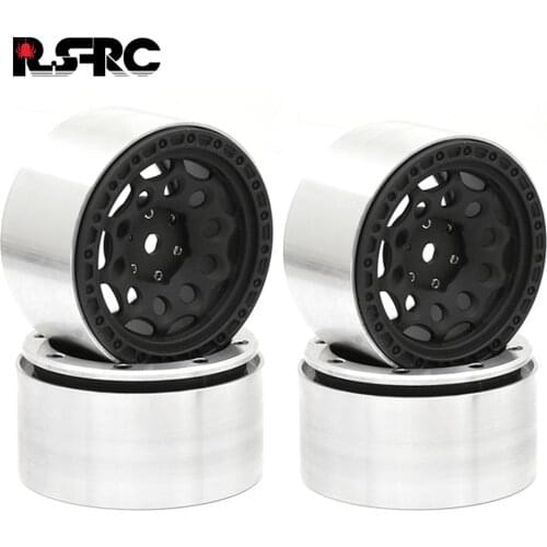 4PCS Metal Wheel Hub 2.2 Beadlock Wheel Rim for 1:10 RC Crawler Axial SCX10 SCX10 II 90046 AXI03007 Traxxas TRX-4