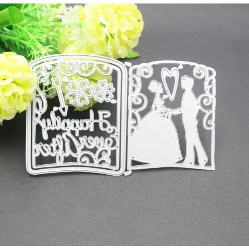 Wedding Couple Bride and Groom Metal Cutting Dies 2021 For Scrapbooking DIY Paper Photo Cards New Design Cutting Dies Craft