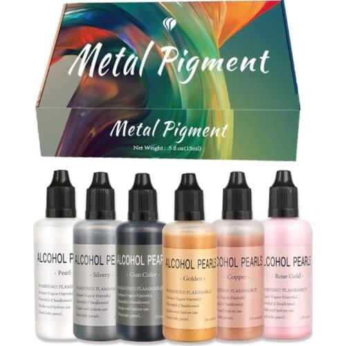 6 Colors Epoxy Resin Dye Pigment Kit Silicone Mold Making Material Art Project DIY School Home Handmad Craft Accessories