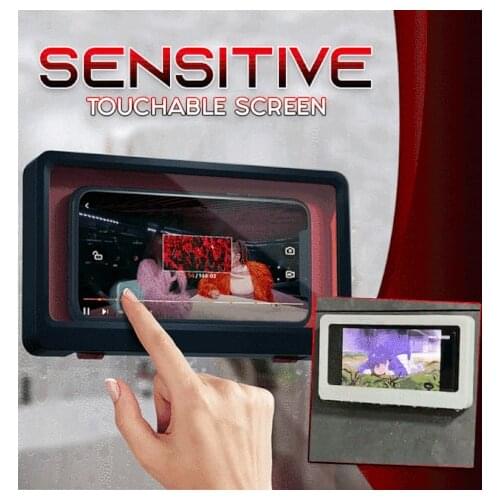 Newly Bathroom household Amusement Superb Gadget Bathroom Waterproof Mobile Phone Holder Wall Storage Box Dropshipping