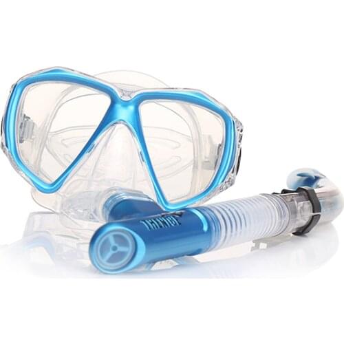 Adult Dive Goggles Mask Swimming Tube Underwater Scuba Anti Fog Snorkeling Glasses Respiratory Masks Professional Dive Equipment