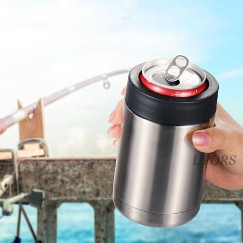 16 OZ Stainless Steel Beer Bottle Cold Keeper Can/Bottle Holder Double Wall Vacuum Insulated Beer Bottle Cooler Bar Accessories