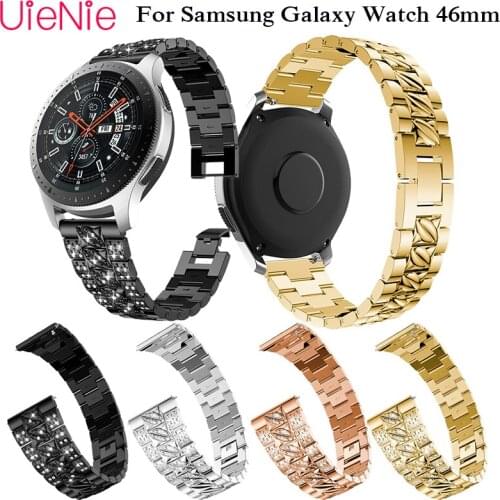 For Samsung Galaxy 46mm Metal Alloy Strap For Samsung Gear S3 22mm Mens Watch Womens Bracelet Wristband Replacement Accessory