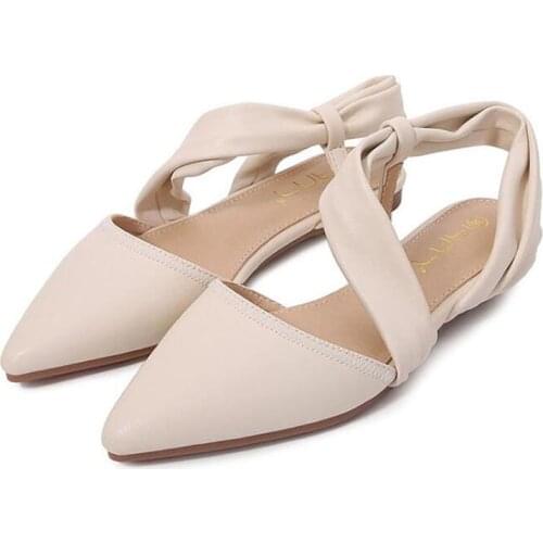 Hot Womens Sandals Large Size Womens Sandals Rope knot Summer Europe the United States Beach toe flat Sandals Womens shoes