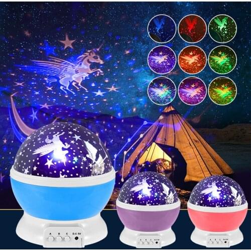 LED Night light Projector Star Moon lamp Starry Sky Christmas Decoration Home children night light Lamp bedside galaxy projector