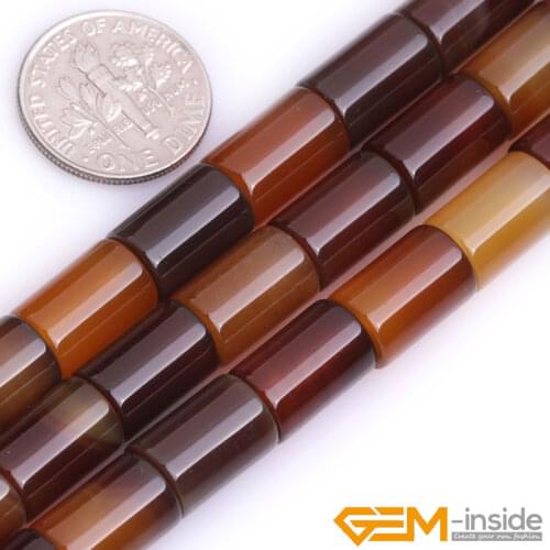 Tube Columnar Shape Yellow Carnelian Beads Natural Stone Beads DIY Loose Beads For Jewelry Making Strand 15 Inches wholesale