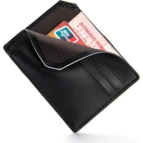 Ultrathin Portable 6 Bits Useful Credit Card Holder Quality PU Leather ID Holders Organizer Manager For Women Men Free Shipping