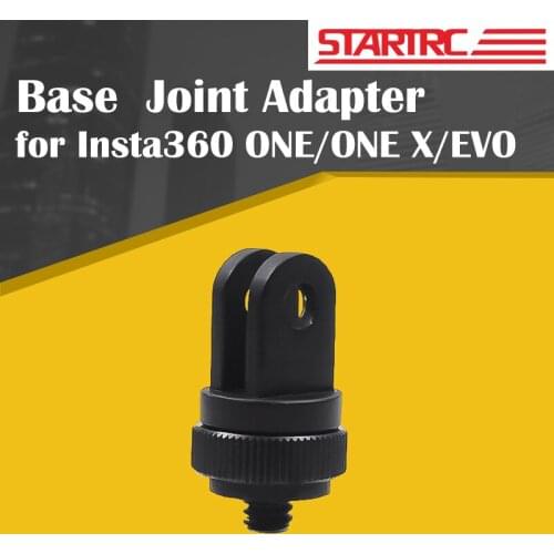 STARTRC Universal Aluminum Alloy Base Bottom Joint Adapter for Insta360 ONE/ONE X/EVO Sports Action Camera