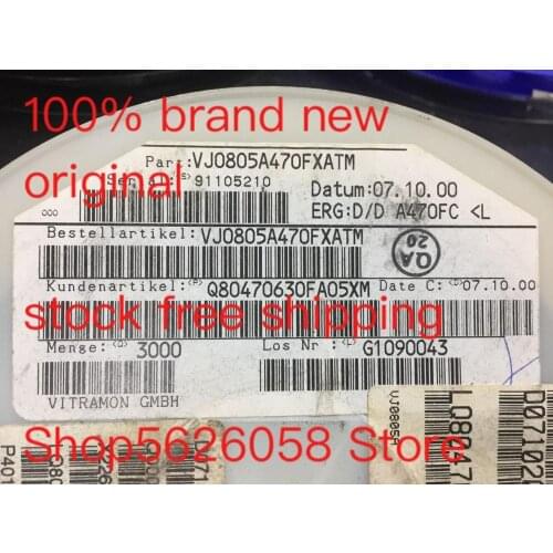 VJ0805A470FXATM 100% new original freeshipping 50PCS/LOT STOCK