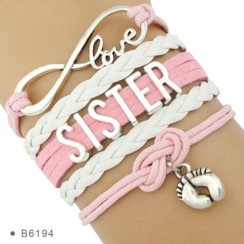 High Quality Infinity Love Little Middle Big Sister Best Friends Bracelets for Women