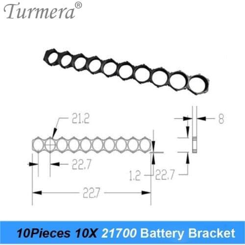 10Piece 21700 Lithium Battery Holder Bracket 21700 Spacer Assembly Group Module DIY Brackets Case for E-bike Battery Use Turmera