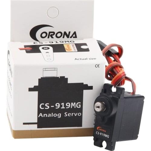 12.5g/1.7kg.cm/ 0.06sec Servo CS919MG 22.5X11.5X24.6mm Metal Gear Micro servo