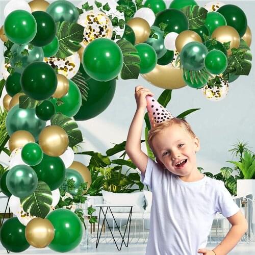 152pcs Jungle Animal Latex Balloon China Happy Birthday Party Decor Kids Safari Woodland Forest Theme Dinosaur Theme Decor