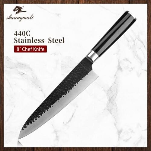 8 Inch Cleaver Meat Chef Knife Forged 4Cr13 Stainless Steel Kitchen Chef Knives Japanese Cooking Slicing Knivfe With Wood Handle
