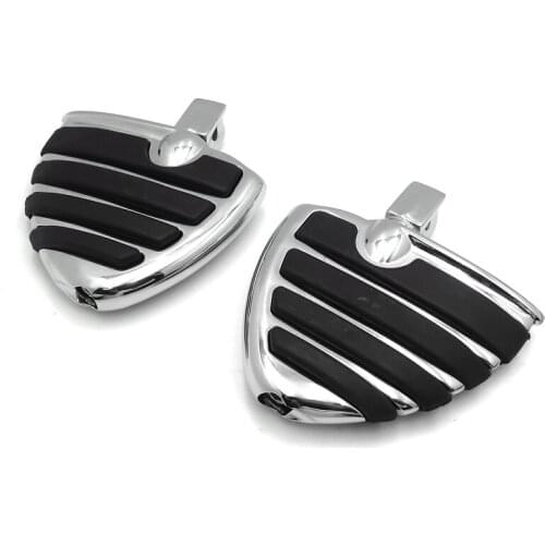 Aftermarket free shipping motorcycle parts Wing Mini Floorboards w/ Adapters For Sukuzi Marauder 1600 Yamaga Virago 250 KAWASAKI