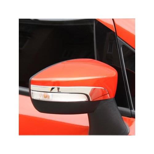 Carmilla Car Turning Light Chrome Side Mirrors cover strip Rearview Trim Modified For Ford Ecosport Kuga 2013 2014 2015 2016