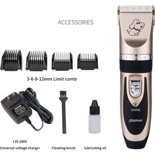 Baorun P2 Professional Pet Dog Hair Trimmer Animal Grooming Clippers Cat Cutter