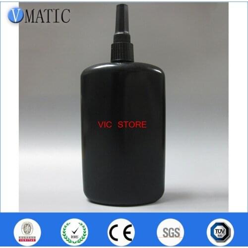 Free Shipping 250cc/ml UV Glue Bottle/ Anaerobic Adhesive Bottle/ Black Soft Glue Bottle (Without Including The Glue)