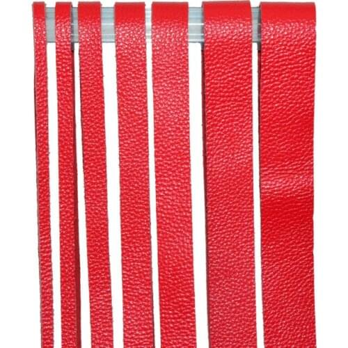 Litchi Pattern Large Red Pure Cowhide Rope Belt Decoration Drawstring Bag With Rope Necklace Leather Rope Clothing & Accessories