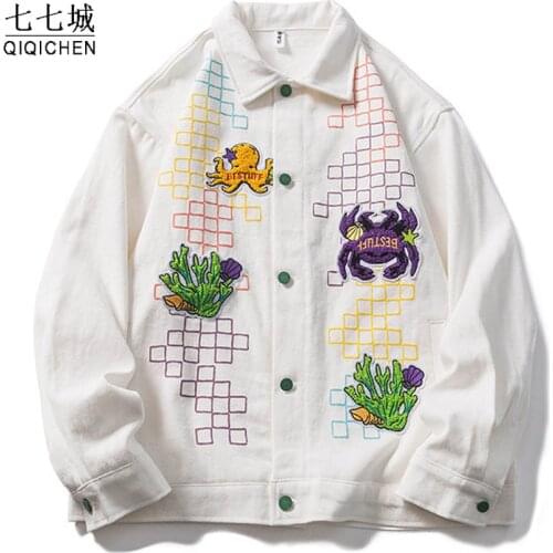 Hip Hop Mens Varsity Jackets Furry Cartoon Patchwork Color Block Bomber Jackets Streetwear Hight Street Baseball Coats Unisex