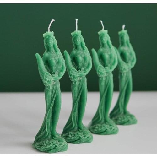 Goddess Candle Mould European Classical Goddess Aromatherapy Candle Making Mould Handmade Plaster Soap Candle Mould Dropshipping