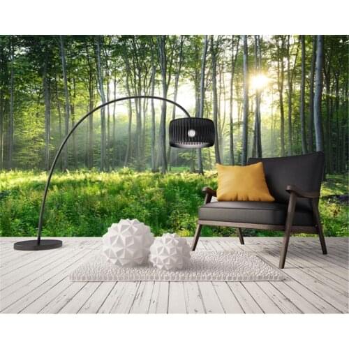 Beibehang Custom photo wallpaper Nature green forest wallpaper landscape mural Living room tv 3d wallpaper