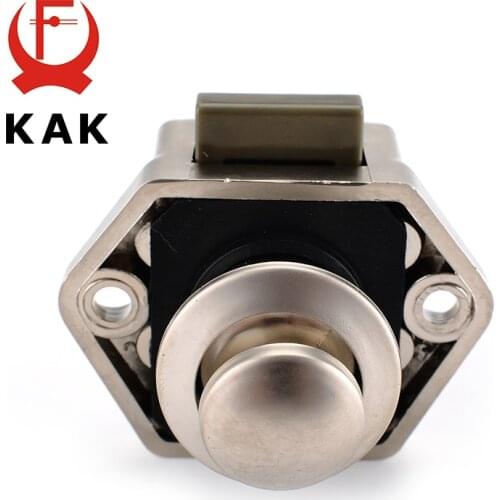 KAK Camper Car Push Lock Diameter 20mm RV Caravan Boat Motor Home Cabinet Drawer Latch Button Locks Furniture Door Lock Hardware