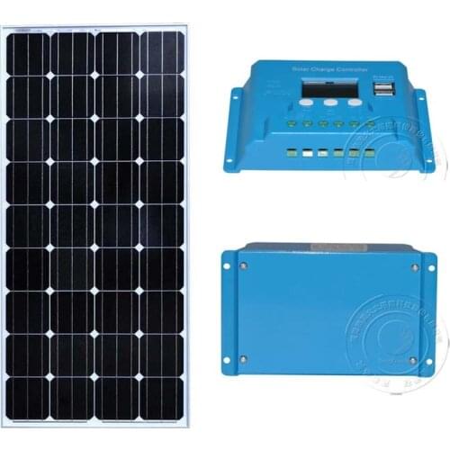 Kit Placa Solar 150w 12v Solar Panel Solar Phone Charger Solar Battery Controller 12v/24v 10A PWM