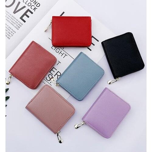 Womens Wallet Cute Student Tassel Pendant Short Wallet Trend Small Fashion PU Wallet Coin Purse Ladies Card Bag For Women