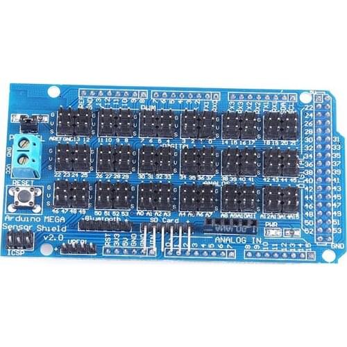MEGA2560 ATmega2560-16AU Sensor Shield Sensor Expansion Board V2.0 with Bluetooth SD Card APC220 Wireless RF Ultrasonic Sensor