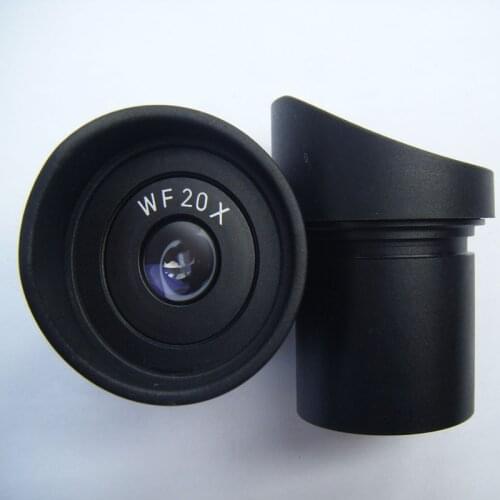 WF20X 10mm Middle School Lab Use Eye Hospital Stereo Microscope Optical Eyepiece Lens Wide Angle with Mounting Size 30mm