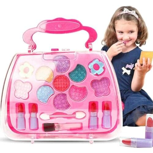 Princess Pretend Play Kit Makeup Box Girls Safe Non-toxic Toys Makeup Set Kids Beauty Safety Toy For Children Girl