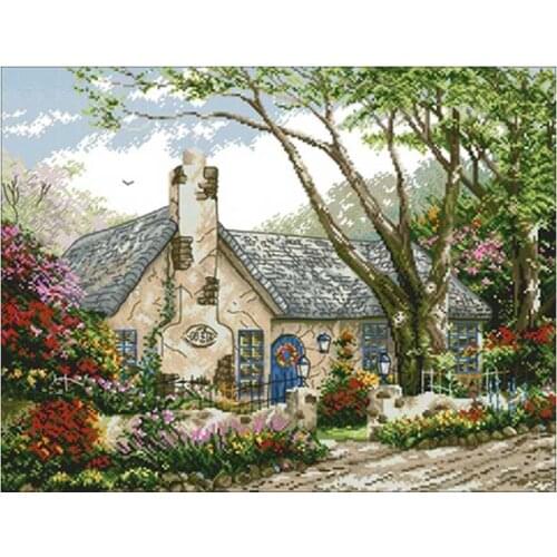 Early Morning House patterns counted 11CT 14CT 18CT DIY Cross Stitch Sets wholesale Cross-stitch Kits Embroidery Needlework