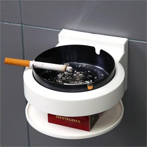 Wall Mounted Creative Fashion Ashtray Hotel Home Toilet Cigar Smoke Cup Separated Type Tobacco Jar+ Stainless Steel Inner Pot