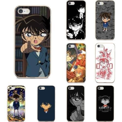 For Huawei P8 P9 P10 P20 P30 Lite 2015 2016 2018 2019 Pro GR5 2017 Transparent Soft Shell Covers Detective Conan Anime