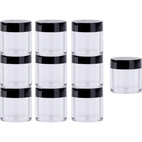 10pcs Nail Art Glitter Sequins Powder Empty Box Rhinestone Beads Decor Holder Container Nail Art Manicure Accessories