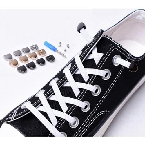 Strapless shoelace elastic flat shoelace 26 colors of sports shoes canvas white shoelace children adult unisex lazy shoelace