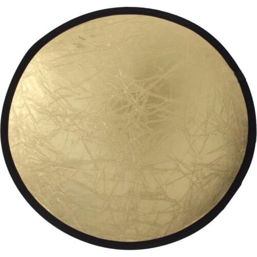 60cm Gold Silver 2 in 1 Light Multi Collapsible Disc Reflect Round Photography Reflector Studio Diffuers Photo Accessories